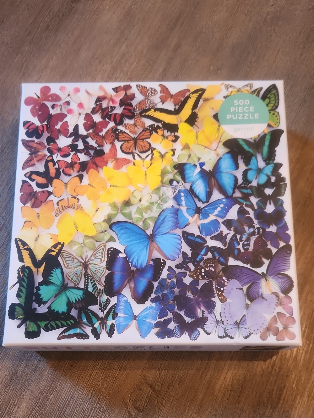 Butterfly Collage 500-Piece Puzzle - Multicolor